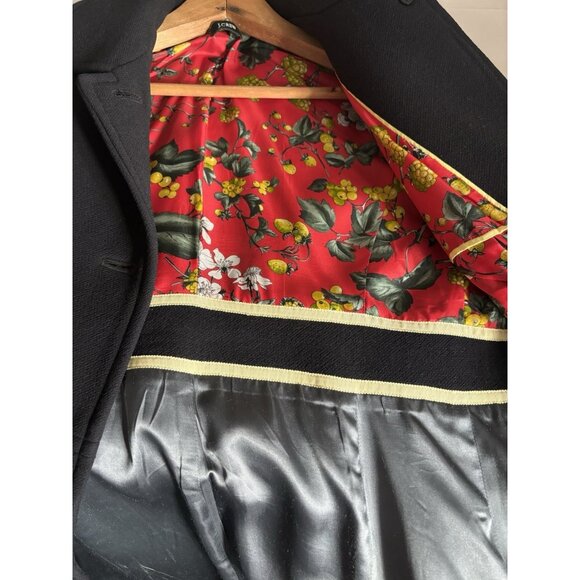 J.Crew Black Italian Wool Double Cloth Lady Day Coat Sz 4 Classic Sleek Feminine - Picture 9 of 11